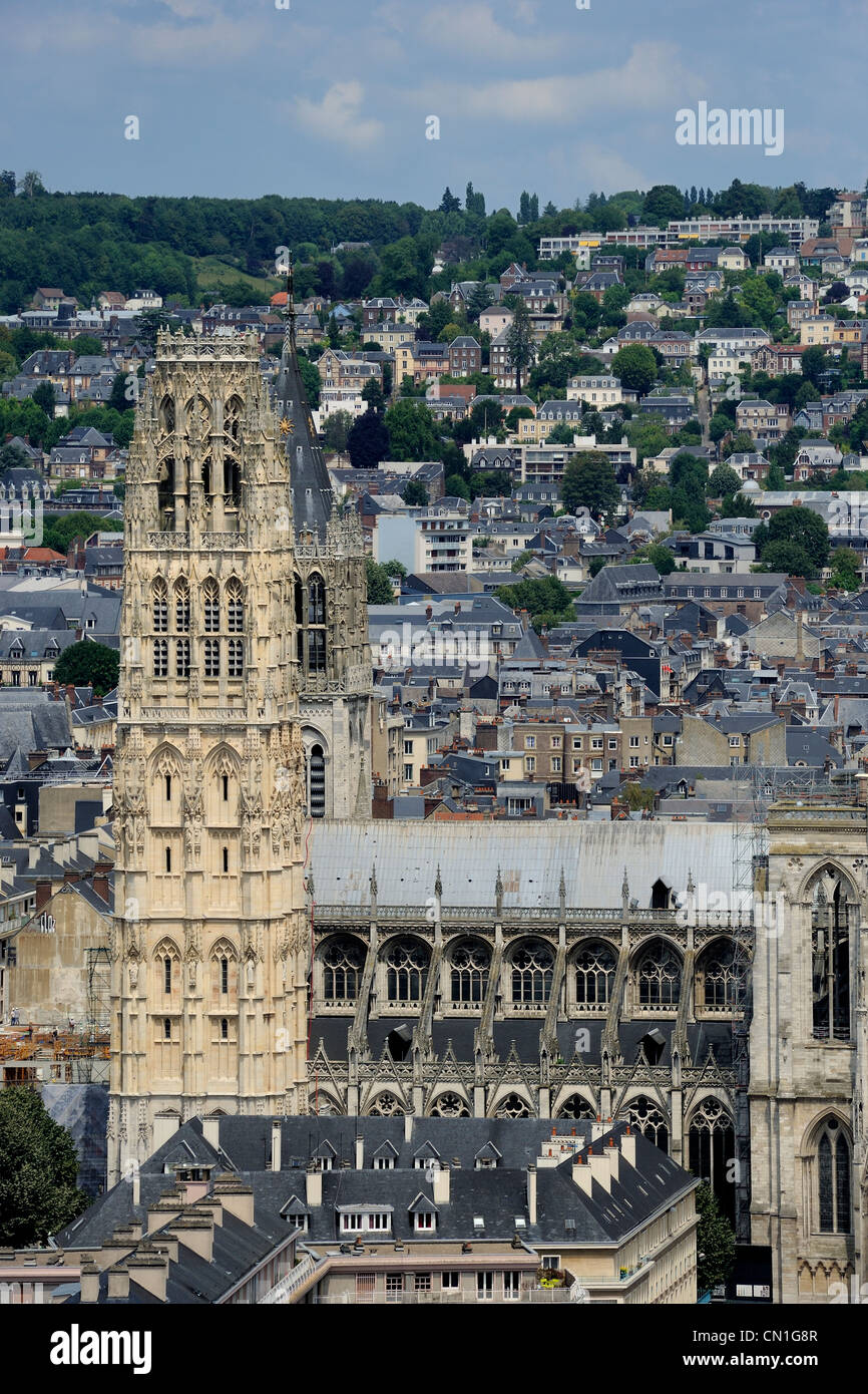 France, Seine Maritime, Rouen, Notre Dame de la Cathédrale de Rouen, la Tour de beurre (beurre Tower) Banque D'Images