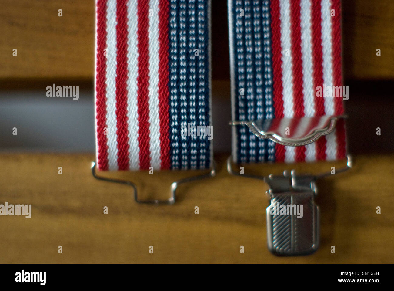Détail de drapeau américain des bretelles Photo Stock - Alamy