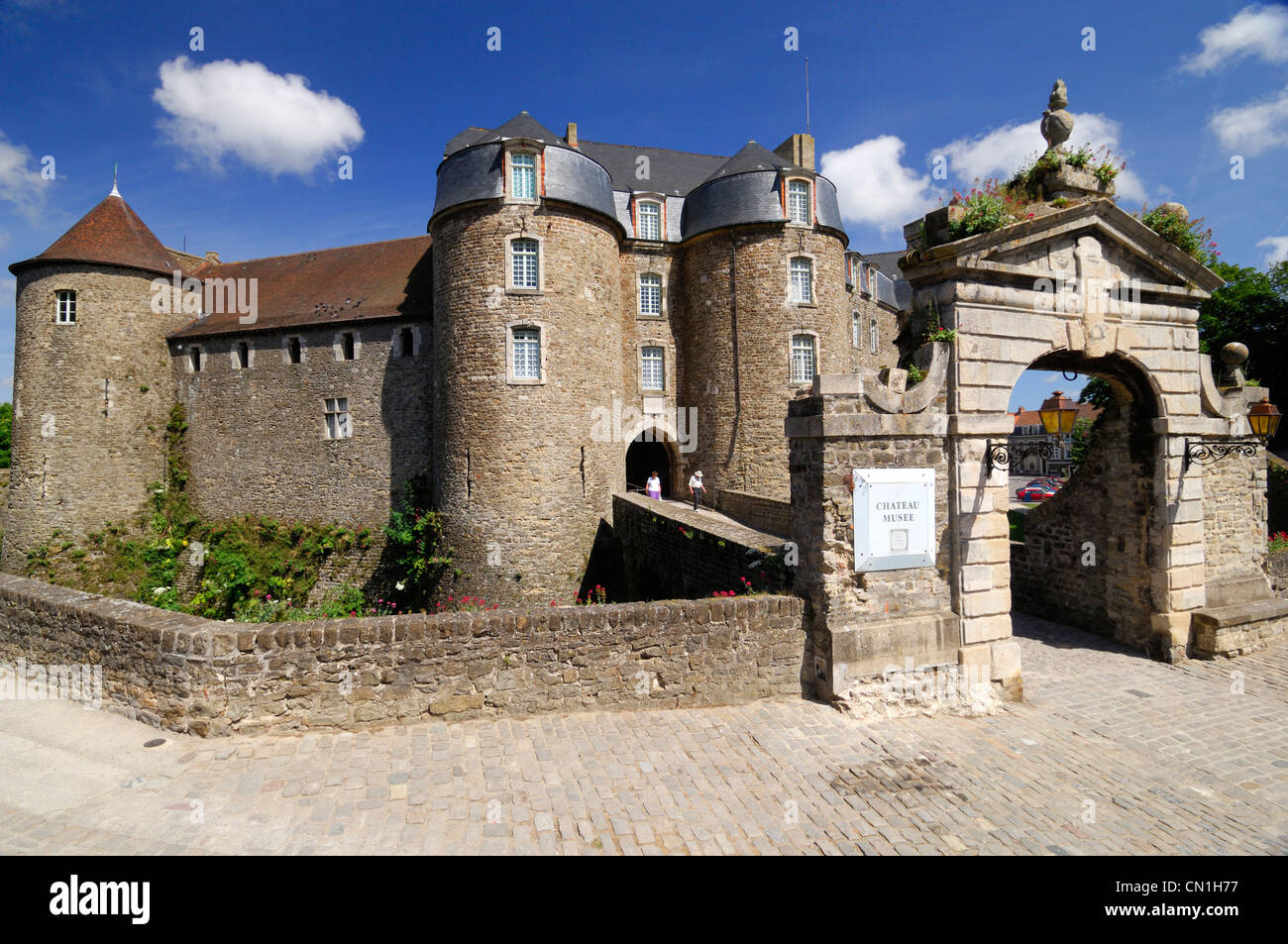 La France, Pas de Calais, Boulogne sur Mer, château et musée, l'entrée Banque D'Images