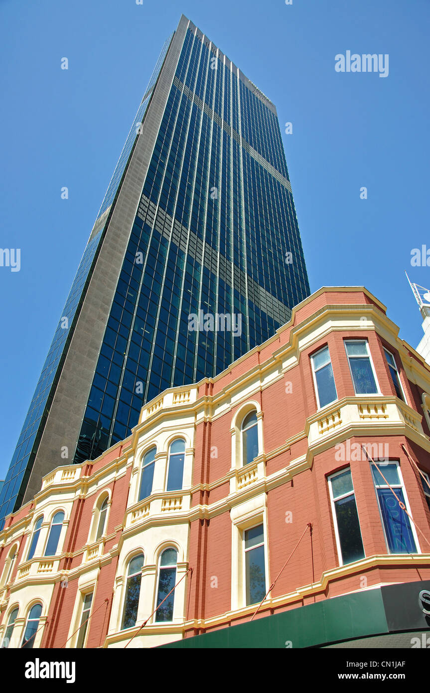 Dans la construction de gratte-ciel d'Alfred Street, Central Business District, Sydney, New South Wales, Australia Banque D'Images