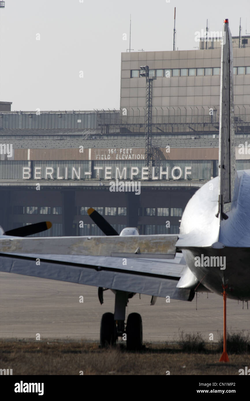 L'aéroport de Berlin Tempelhof Banque D'Images