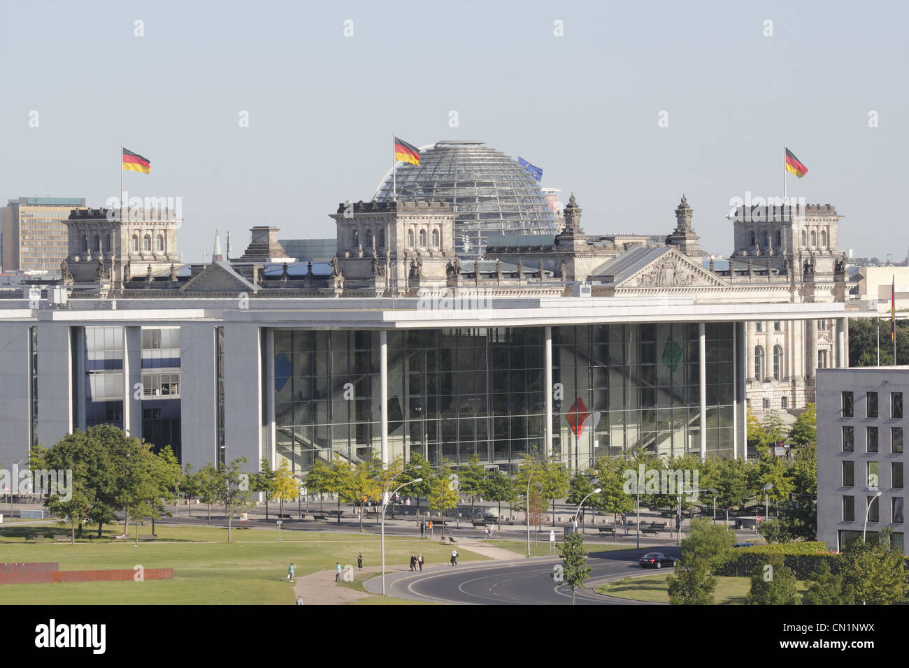 Mitte Berlin Reichstag Paul Loebe House Banque D'Images
