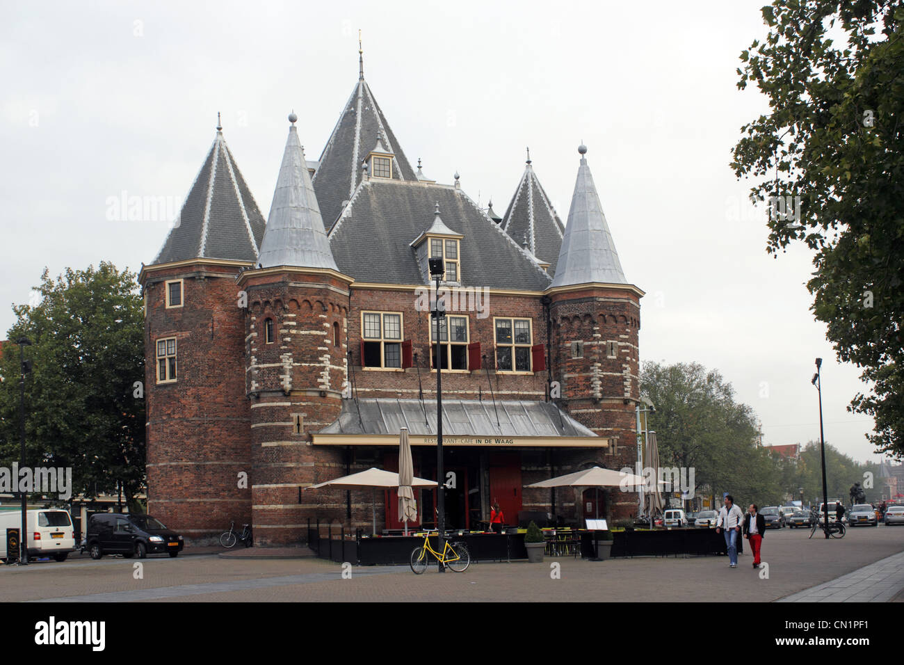 Pays-bas Amsterdam nouvelle échelle d'équilibre de marché Banque D'Images