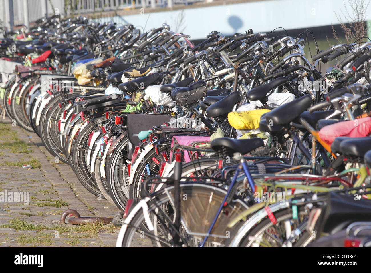 Groningen Pays-bas Station de vélos Banque D'Images