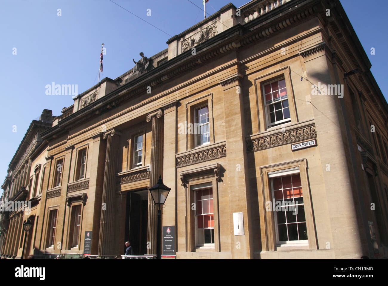 Bureau du Registre de Bristol Bristol Rue Maïs Banque D'Images