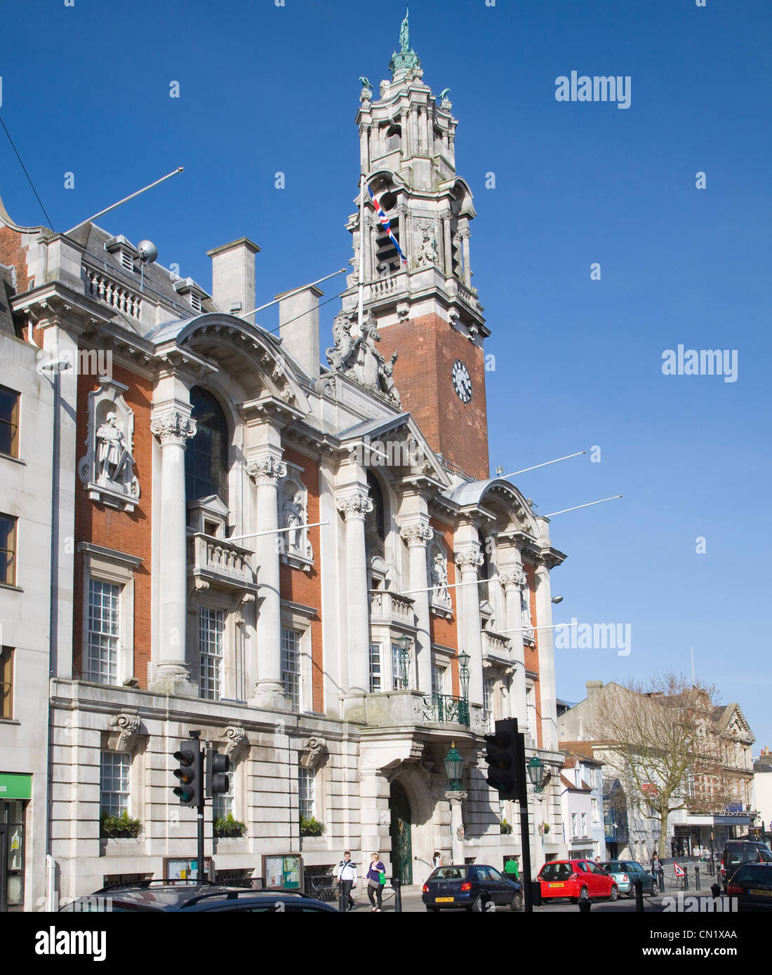 Hôtel de ville victorienne Angleterre Essex Colchester Banque D'Images