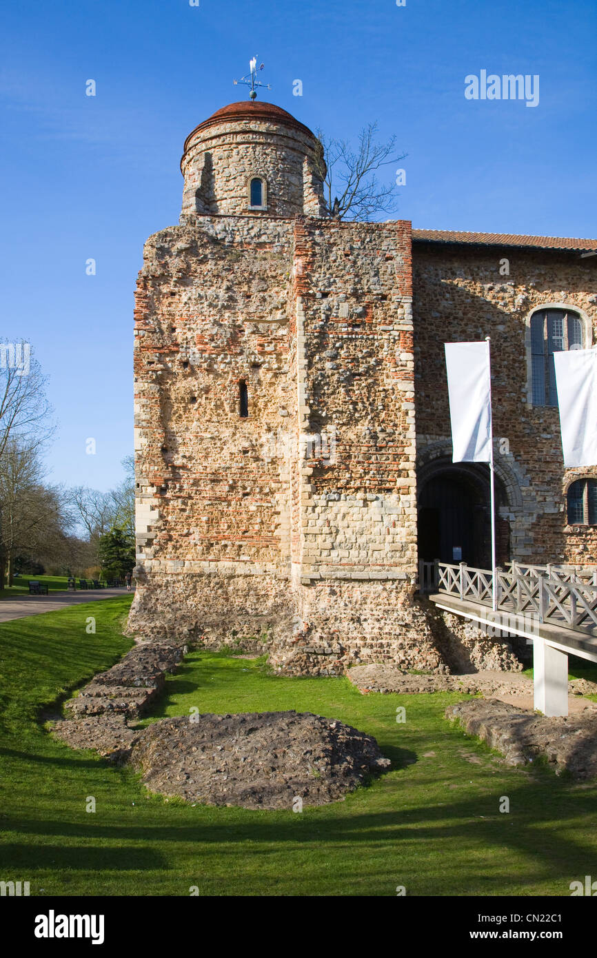 Château de Colchester, Essex, Angleterre Banque D'Images