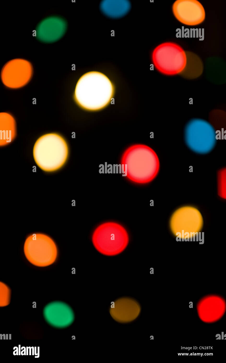 Les lumières électriques multicolores, résumé Banque D'Images
