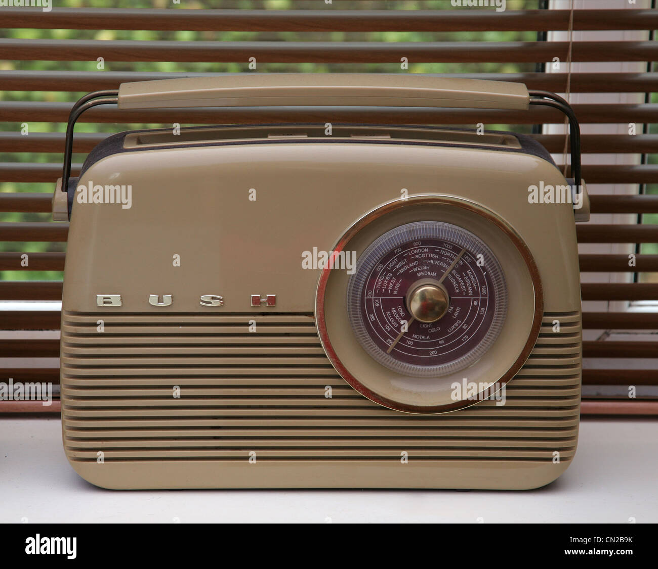 Bush 1960 radio transistor Banque D'Images