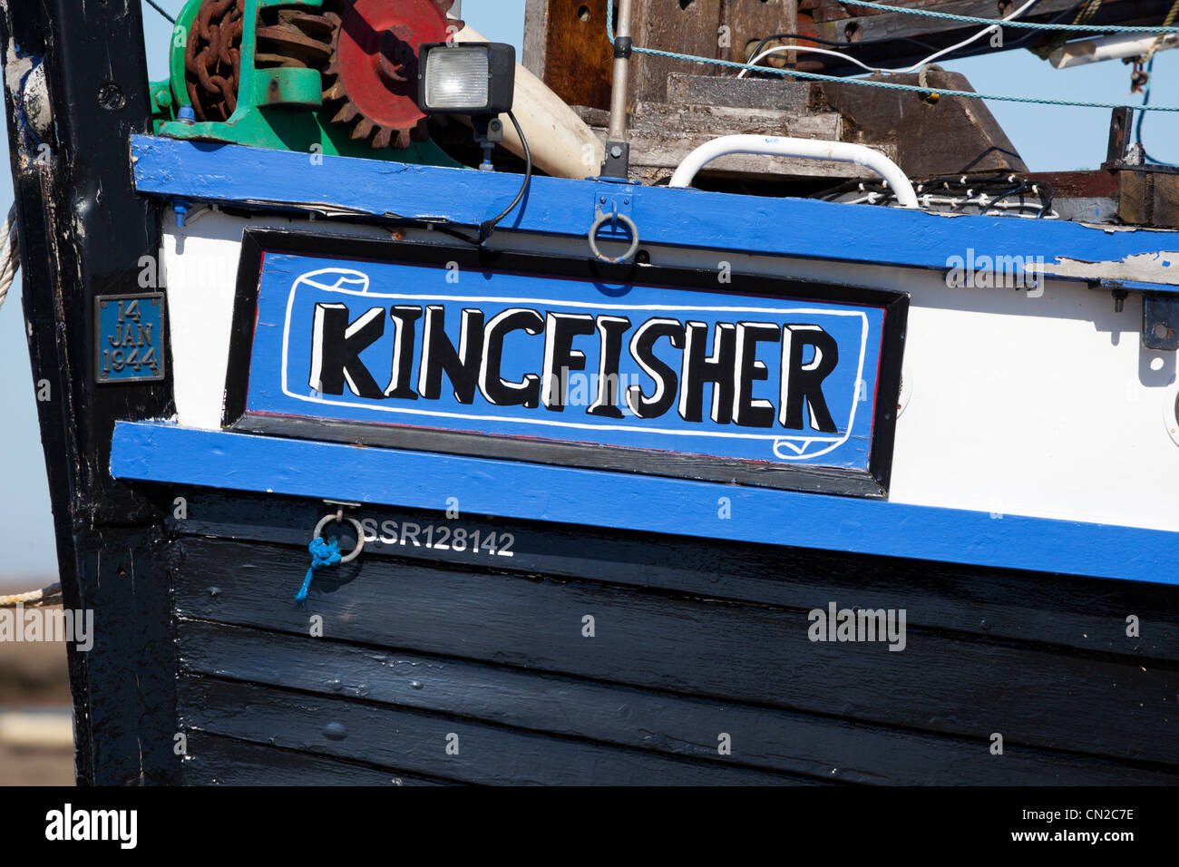 Bateaux à Blakeney Quay, North Norfolk, Angleterre Banque D'Images