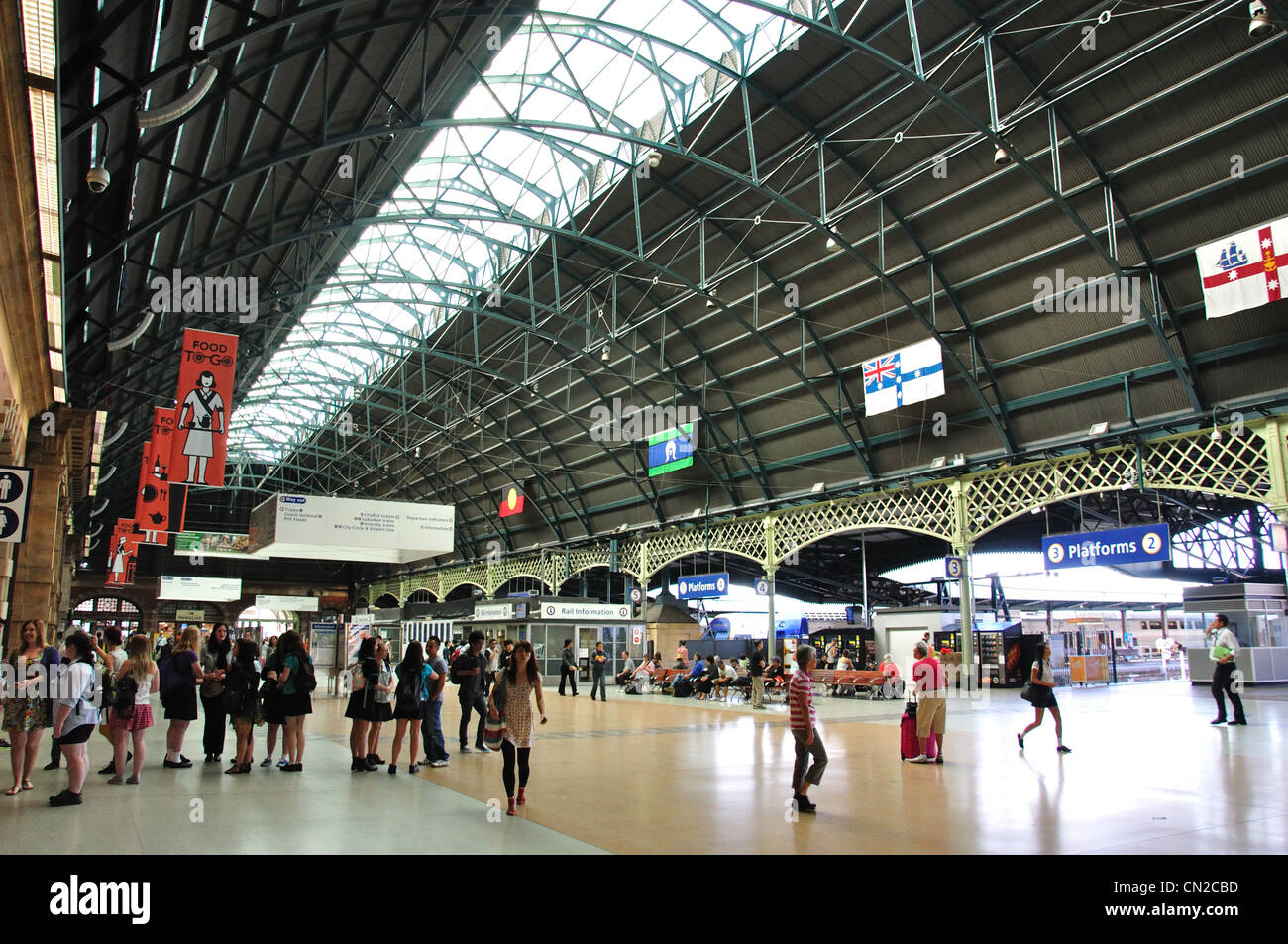 Intérieur de la Gare Centrale de Sydney (Terminal), Haymarket, Sydney, New South Wales, Australia Banque D'Images