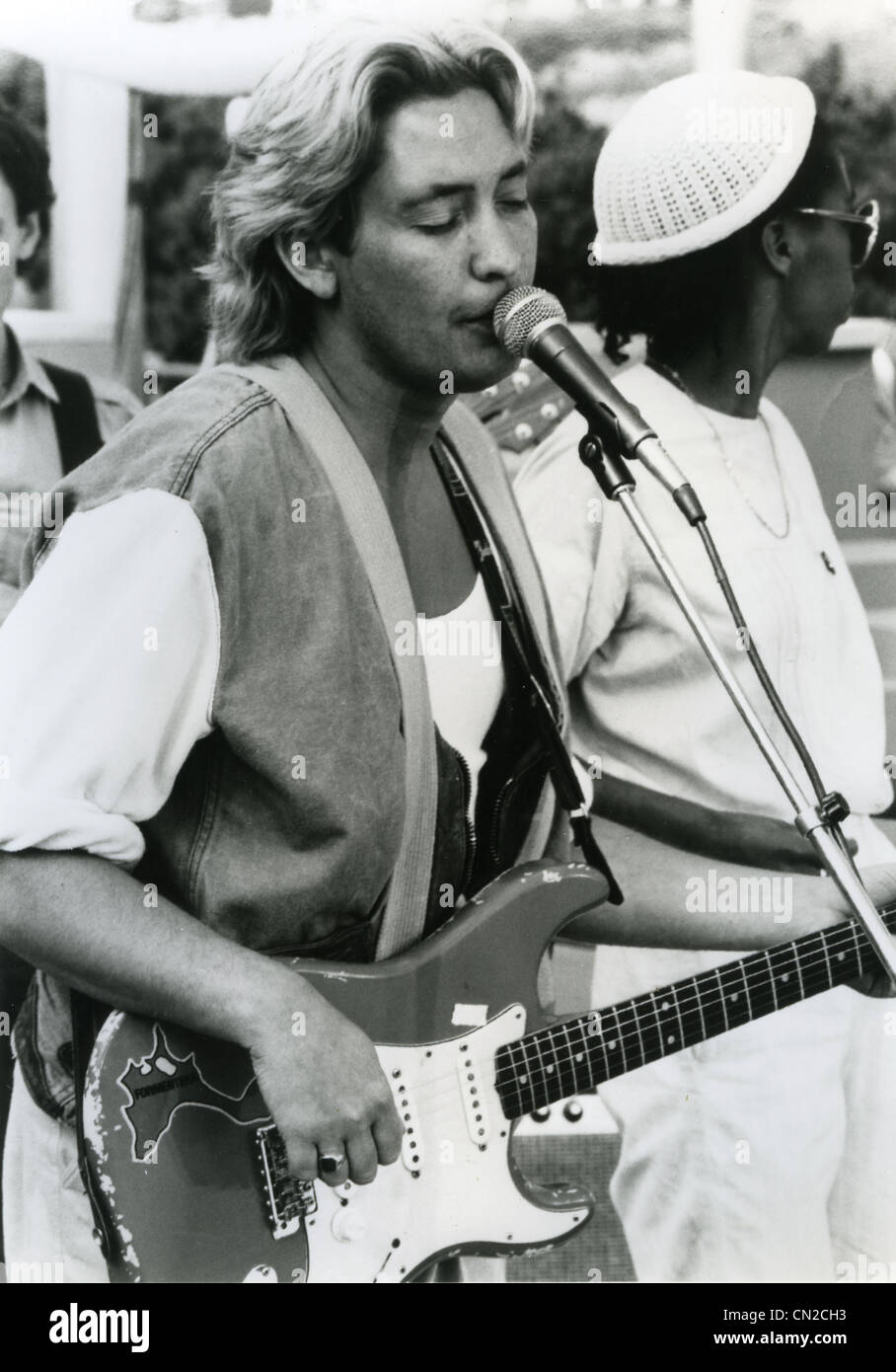 CHRIS REA photo promotionnelle de musicien de rock britannique de 1984 Banque D'Images