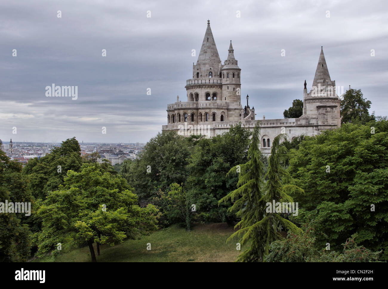 Bastion des pêcheurs à Budapest, Hongrie Banque D'Images