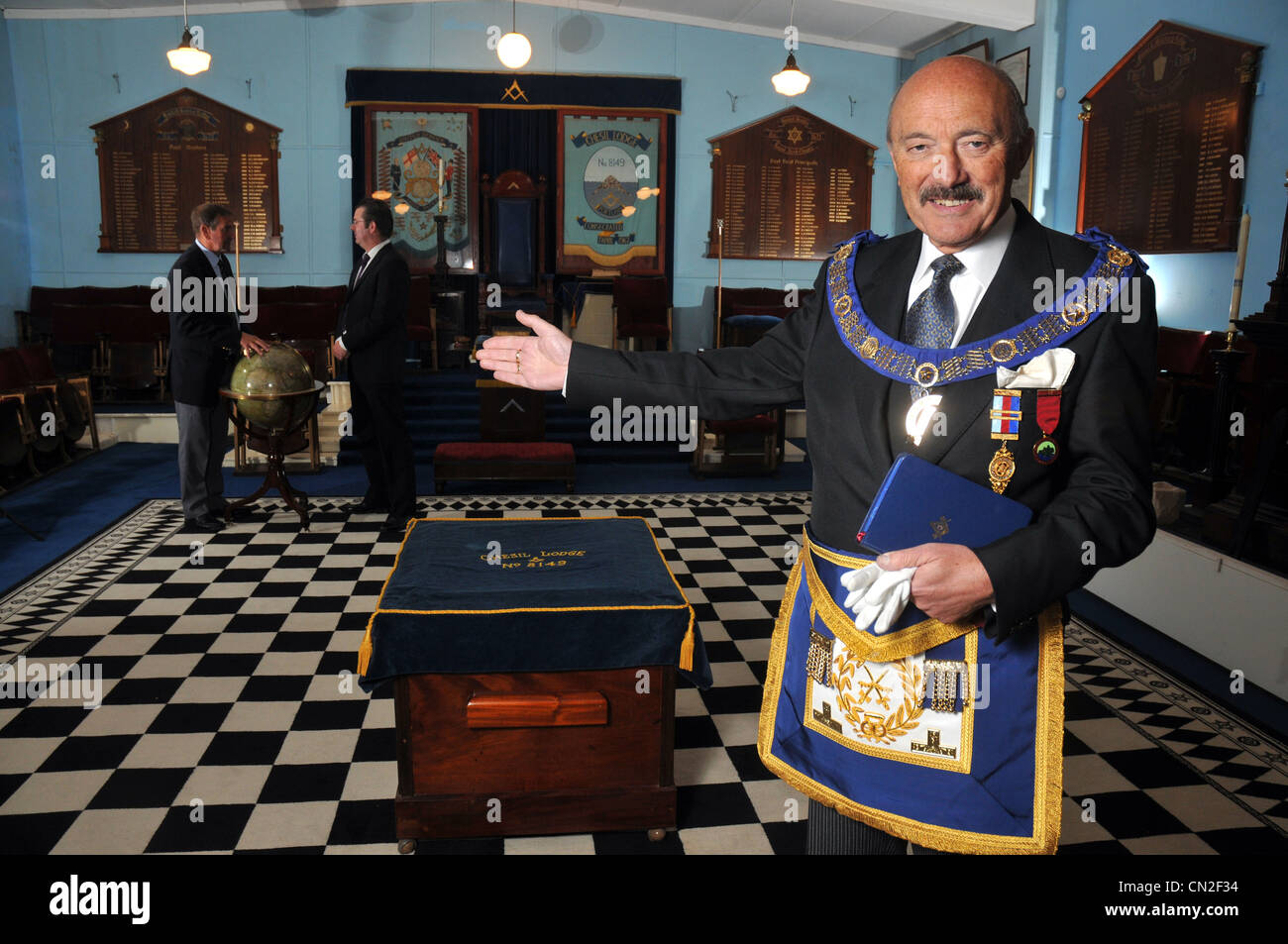 Loge maçonnique, franc-maçon, franc-maçonnerie, UK Banque D'Images