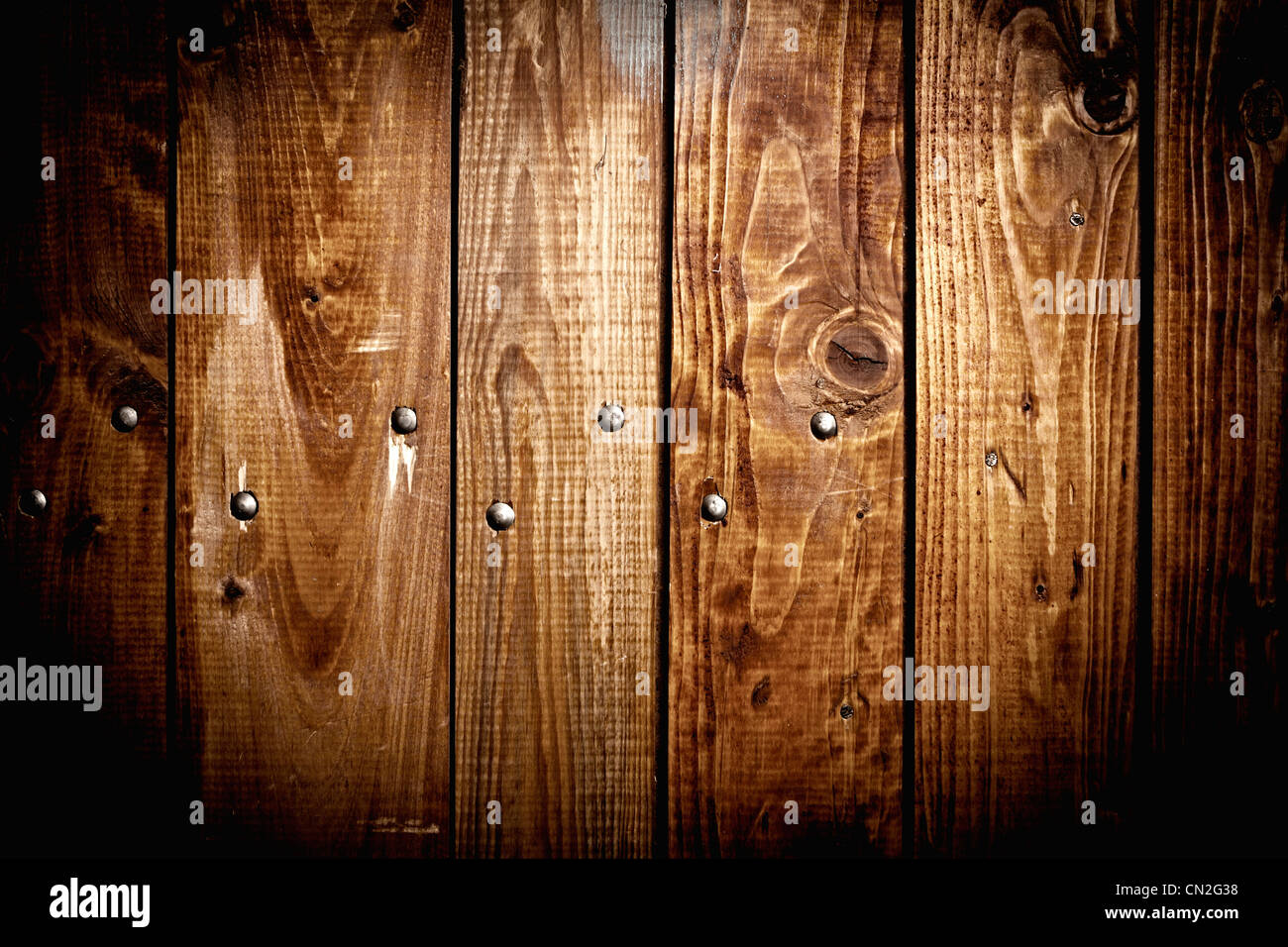 Vieille planche en bois brun texture d'arrière-plan Banque D'Images