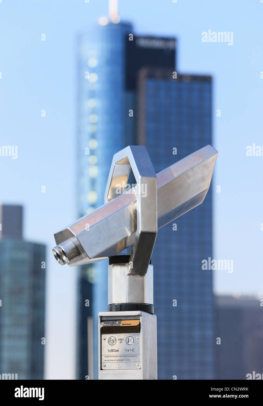 Jumelles à monnayeur, Francfort, Allemagne Banque D'Images
