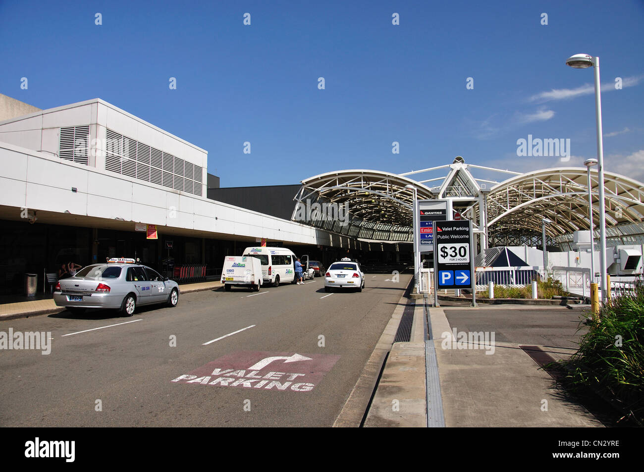 Terminal de départ à Sydney (l'aéroport Kingsford Smith), Mascot, Sydney, New South Wales, Australia Banque D'Images