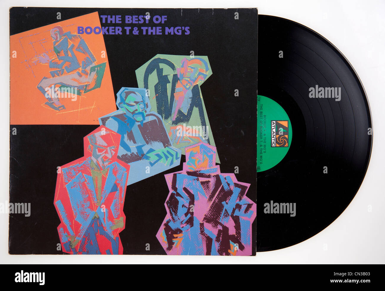 Couverture de l'album compilation vinyle le meilleur de Booker T & the MG's, 1984 parution sur Atlantic Records Banque D'Images