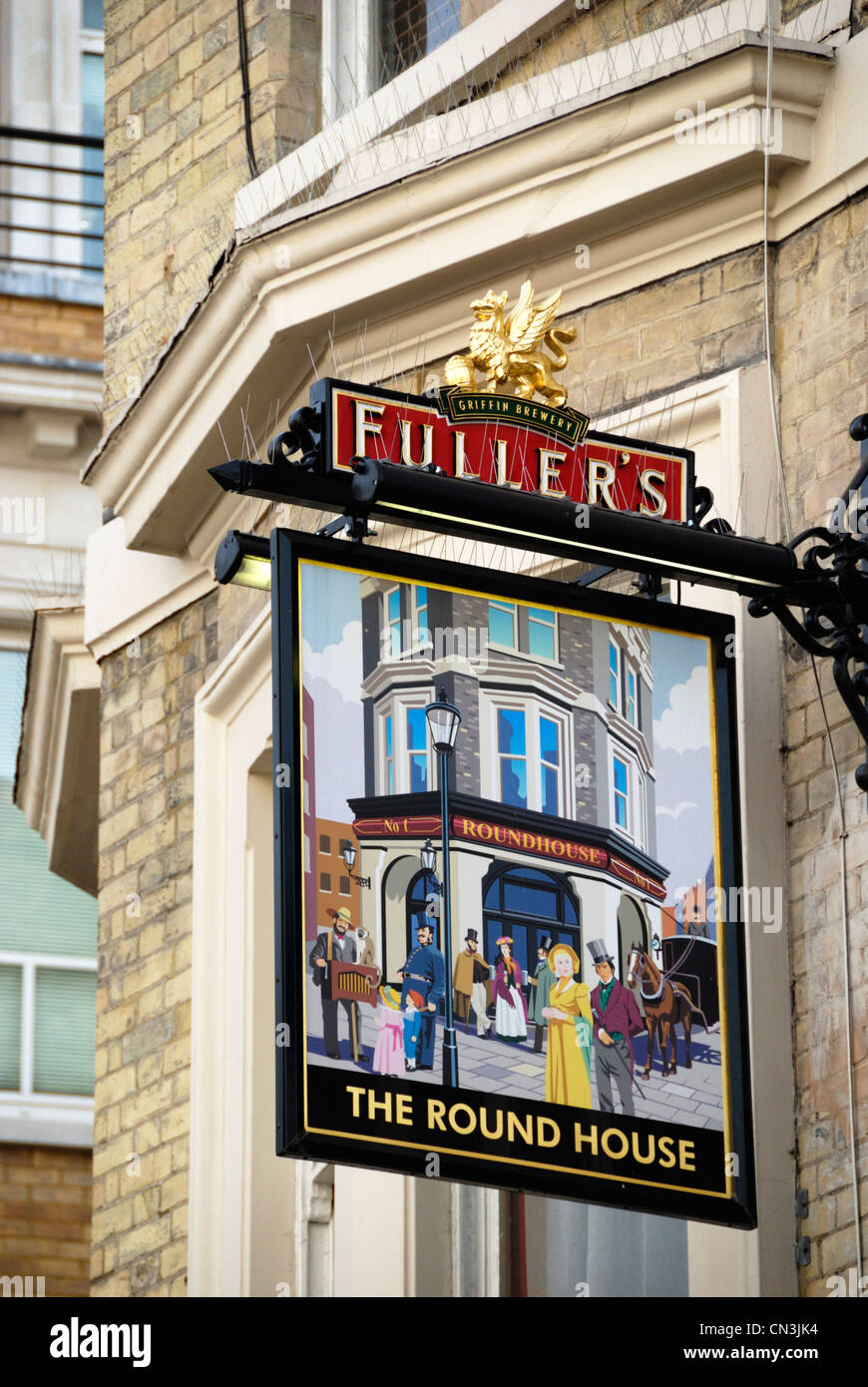 La maison ronde pub à Covent Garden, London, UK Banque D'Images