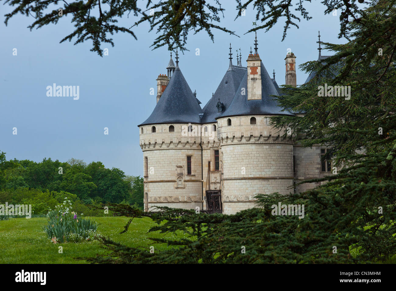France, Loir et Cher, vallée de la Loire classée au Patrimoine Mondial de l'UNESCO, Château de la Loire (châteaux de la Loire), Chateau de Banque D'Images