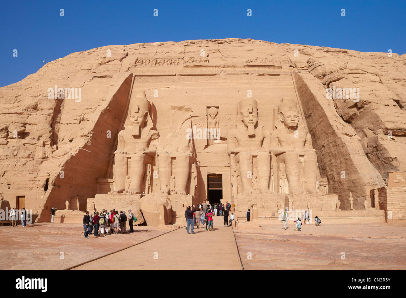 Temple Abou Simbel Egypte Banque D'Images