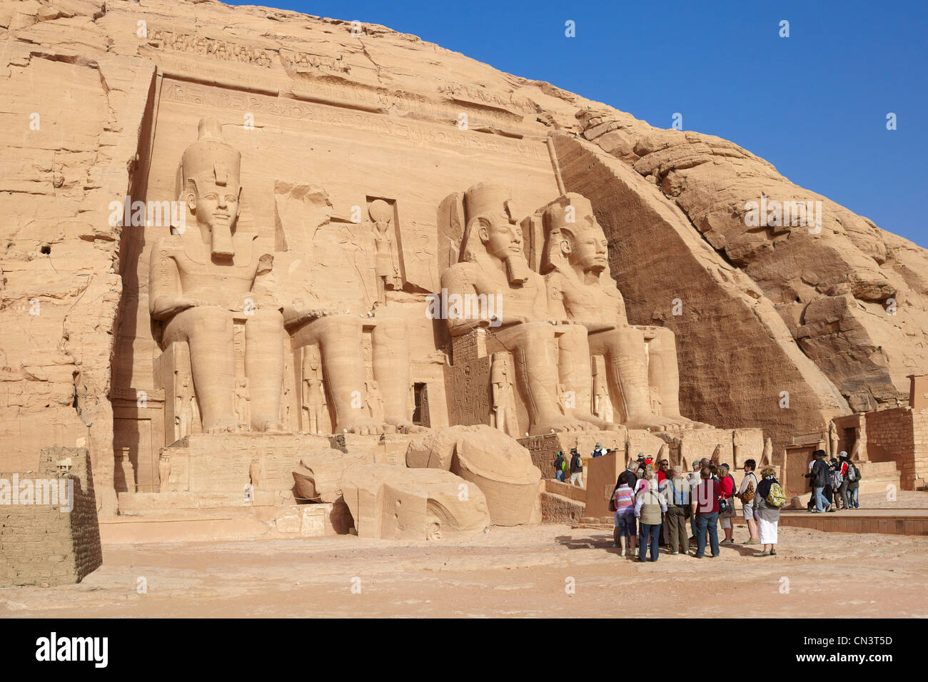 Temple Abou Simbel Egypte Banque D'Images