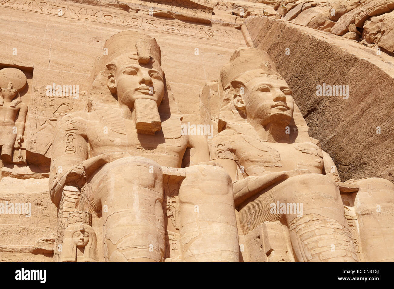 Egypte - Temple d'Abou Simbel Banque D'Images
