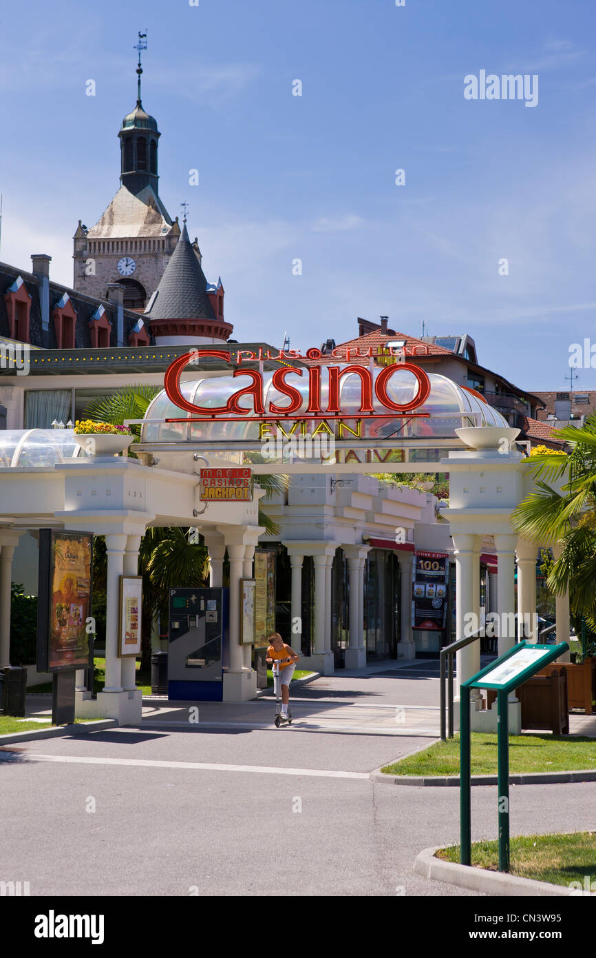 France, Haute Savoie, Chablais, Evian les Bains, le casino Banque D'Images