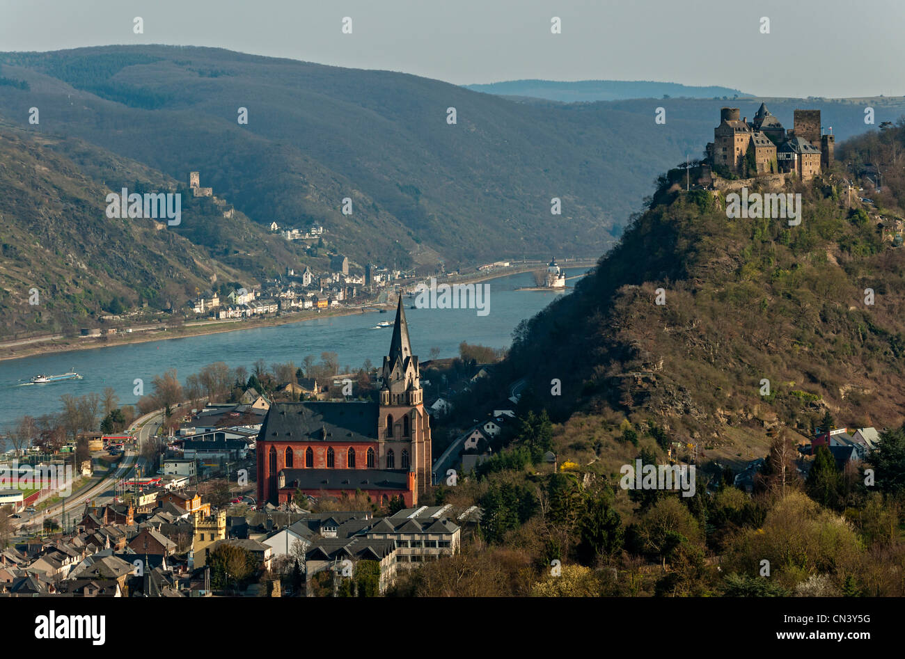 Gouvernement de la gorge du Rhin, Rheinland-pfalz, Allemagne. Banque D'Images