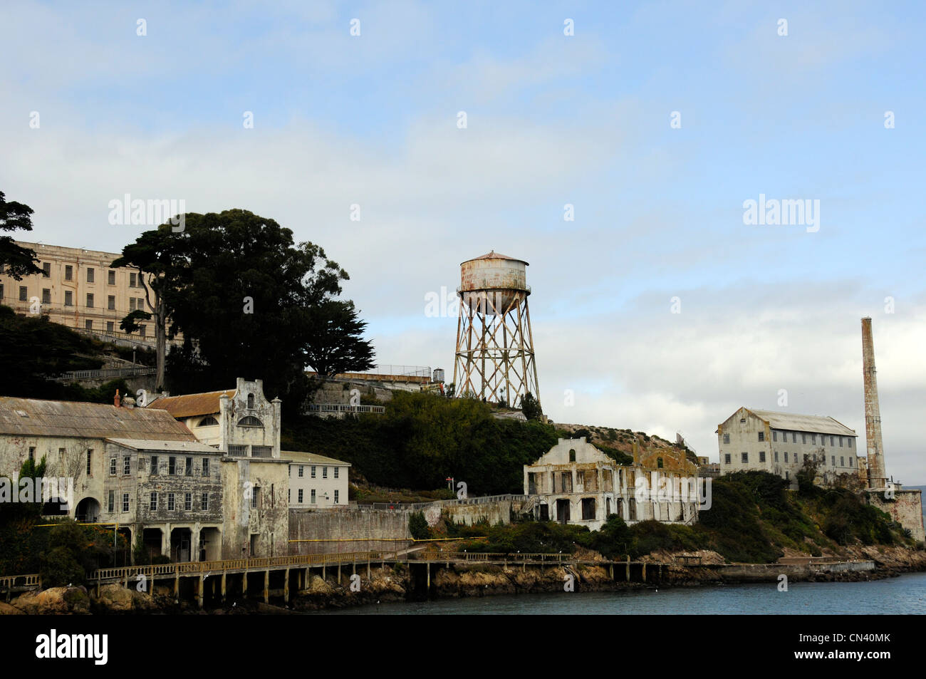 L'île d'Alcatraz l'accueil de la célèbre prison qui a abrité Al Capone Banque D'Images