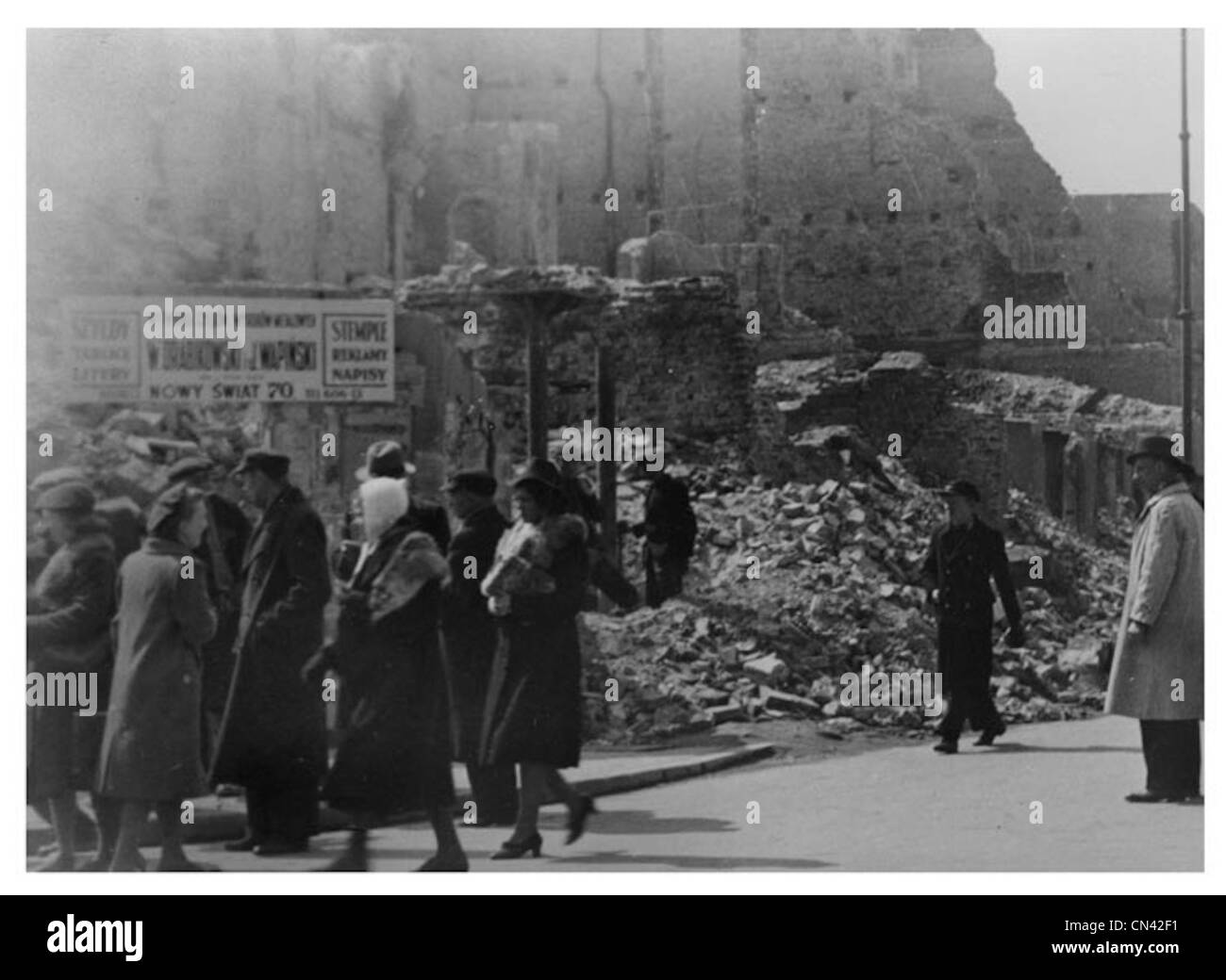 Pologne Varsovie pendant la seconde guerre mondiale Banque D'Images