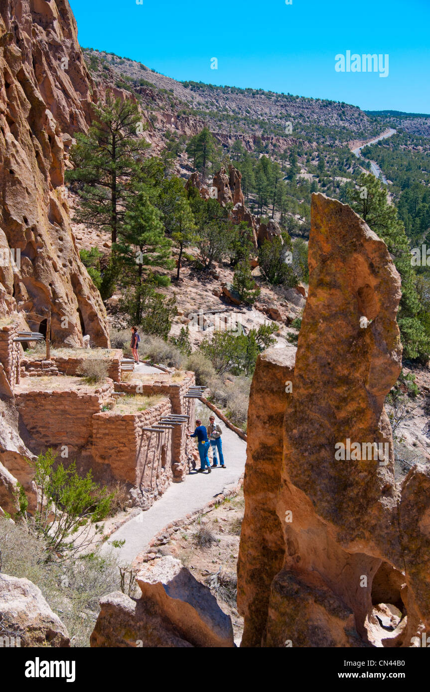 Bandelier National Monument NM Banque D'Images