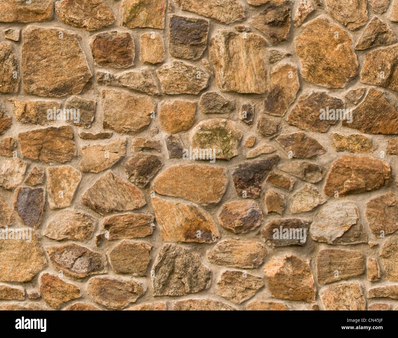 Maçonnerie mur marron rock parfaitement raccordable Banque D'Images
