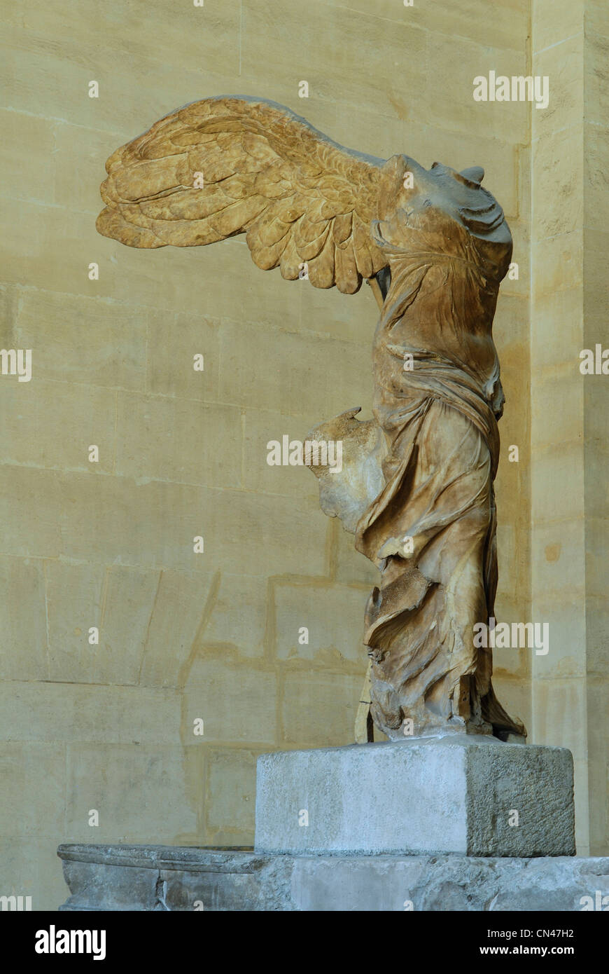 France, Paris, Musée du Louvre (musée du Louvre), la victoire ailée de Samothrace Banque D'Images