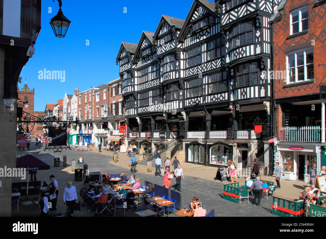 Angleterre Chester Cheshire Bridge Street Banque D'Images