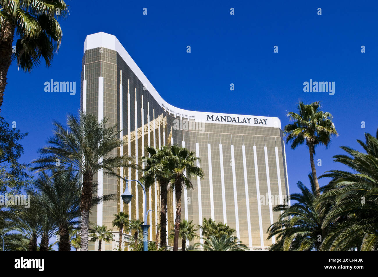 Organisation des États, Nevada, Las Vegas, le casino Mandalay Bay hôtel voir d'aqua center Banque D'Images