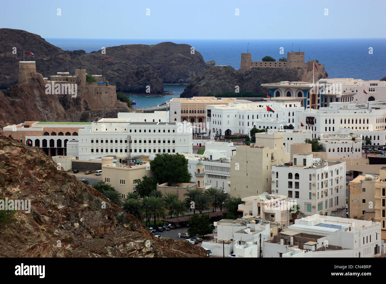 Blick auf die Altstadt von Muscat Banque D'Images