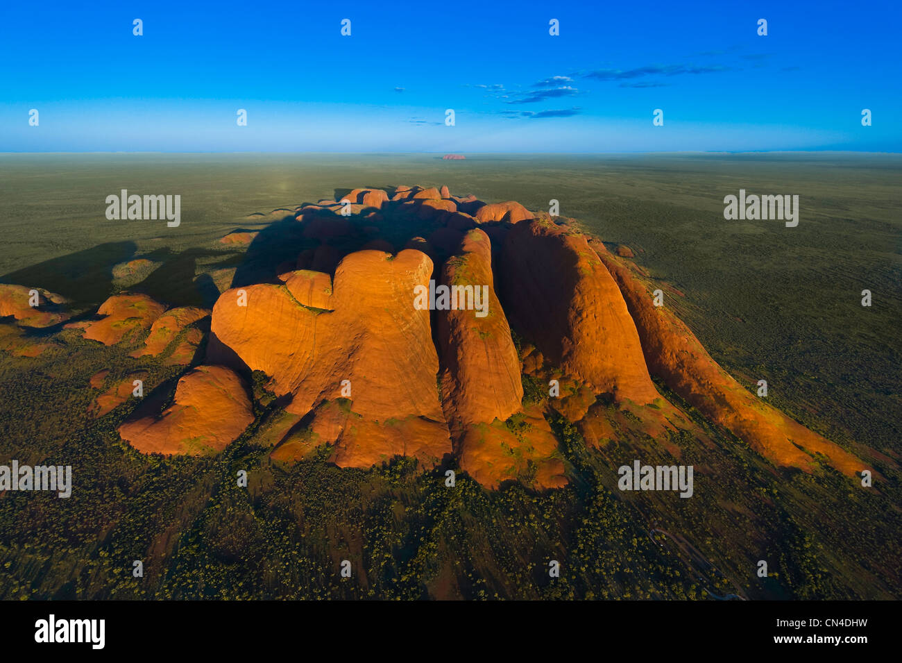 L'Australie, Territoire du Nord, le Parc National d'Uluru-Kata Tjuta classé au Patrimoine Mondial de l'UNESCO, les Olgas ou Kata Tjuta, un Banque D'Images