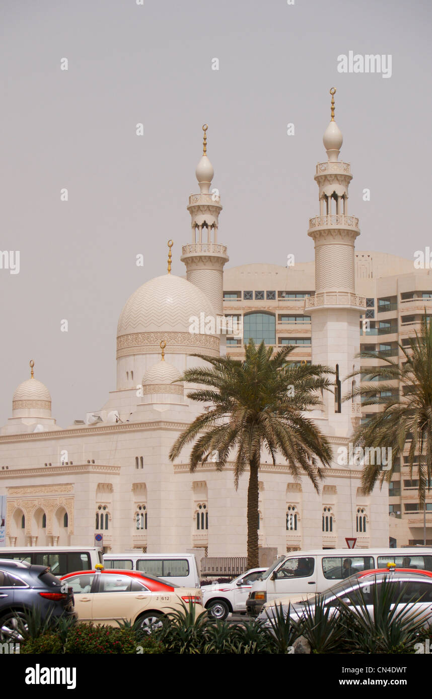 Baniyas Road mosquée, Deira, Dubaï, Émirats Arabes Unis Banque D'Images