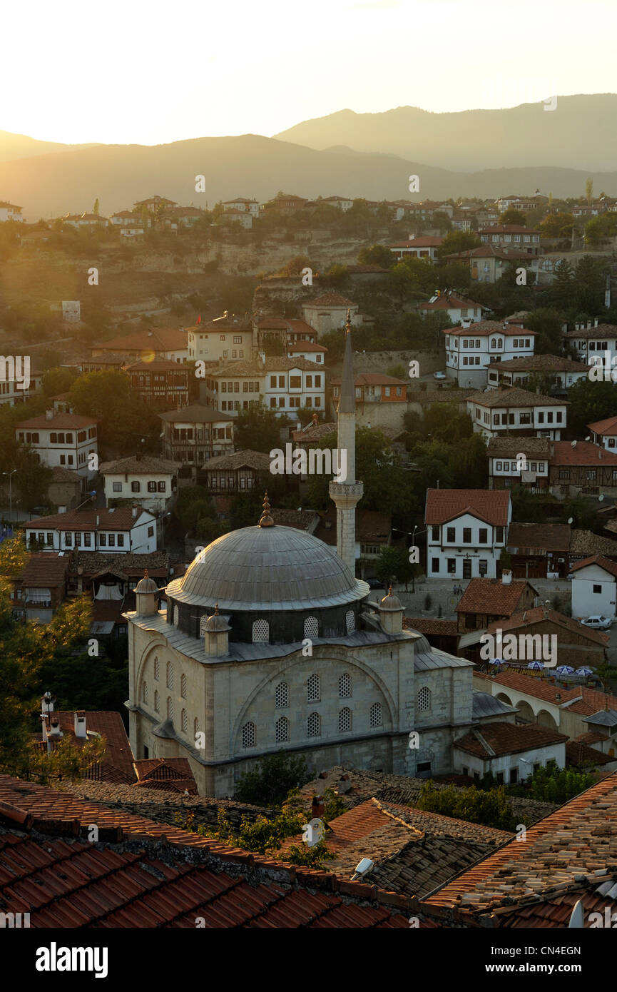 La Turquie, la mer Noire, Safranbolu, inscrite au Patrimoine Mondial de l'UNESCO, maisons Ottomanes traditionnelles Banque D'Images