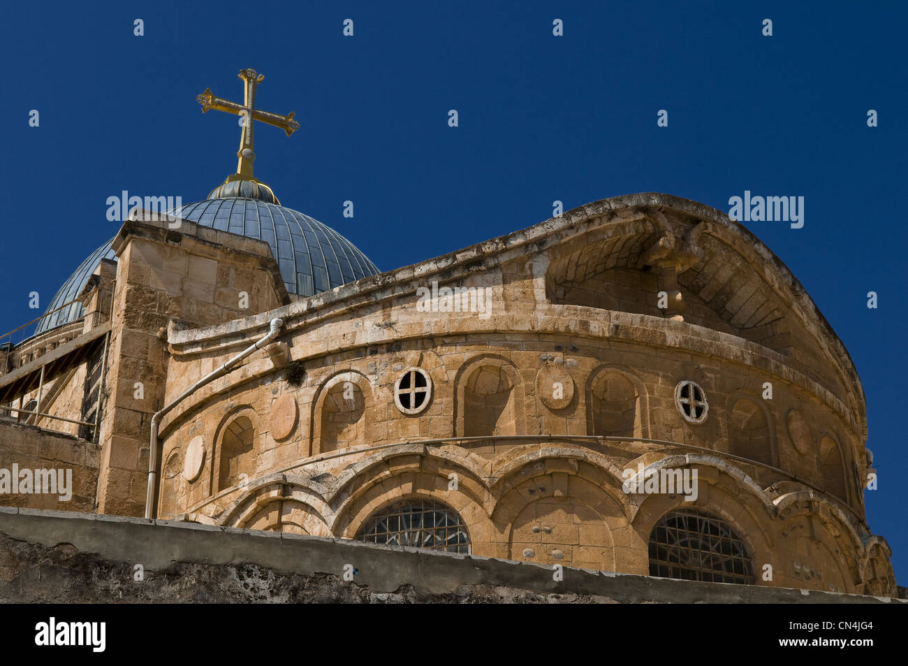 Israël, Jérusalem, ville sainte, vieille ville, Golgotha, l'église du Saint Sépulcre où est le tombeau du Christ Banque D'Images