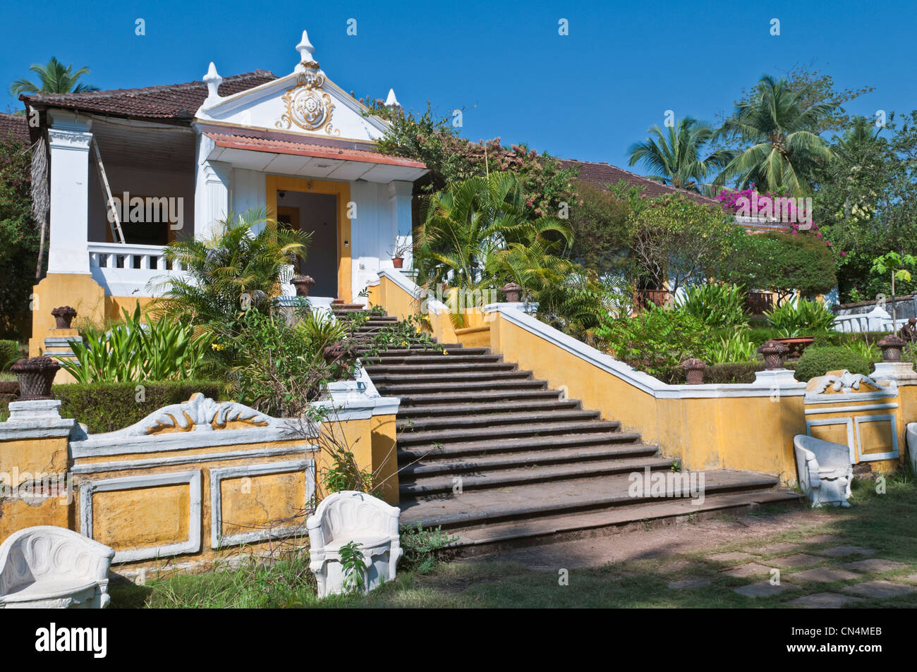 Palacio do Deao manoir portugais Quepem Goa Inde Banque D'Images
