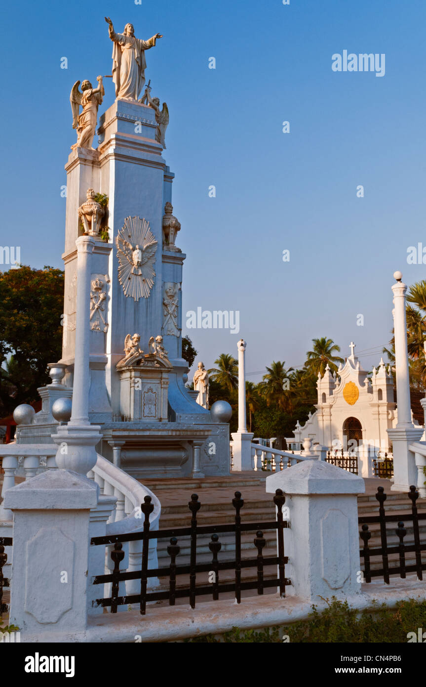 Christ Roi de l'Inde Goa Monument Assolna Banque D'Images