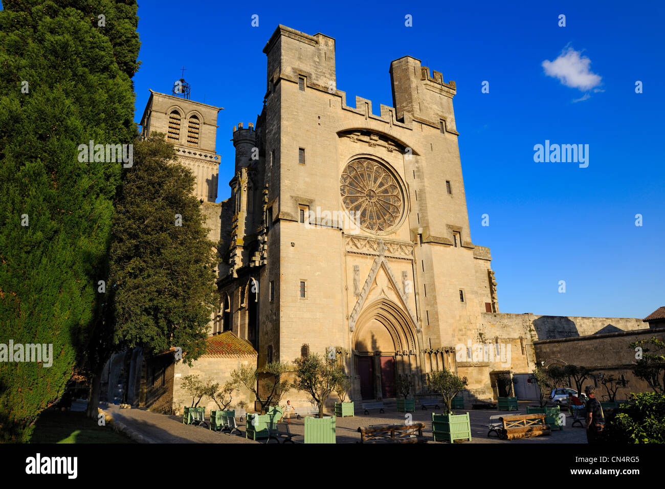 La France, l'Hérault, Béziers, la cathédrale St Nazaire Banque D'Images