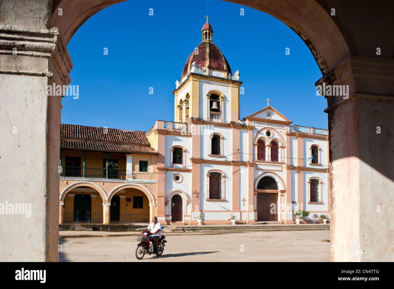La Colombie, Département de Bolivar, Mompox (ou Mompos), ville fondée en 1540 et classée au Patrimoine Mondial de l'UNESCO, la Concepcion Banque D'Images