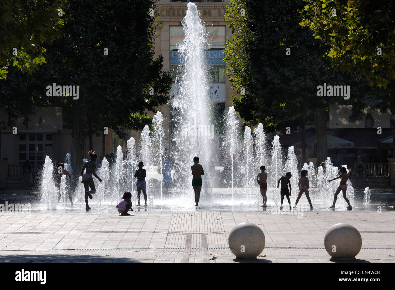 La France, Hérault, Montpellier, quartier Antigone par l'architecte