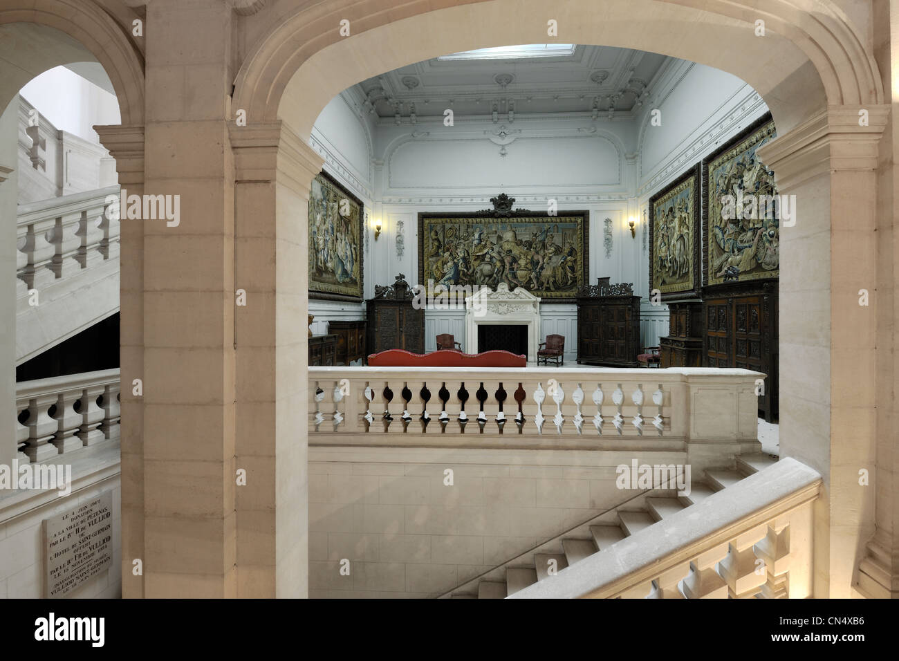La France, l'Hérault, Pézenas, vieille ville, l'Hôtel Saint Germain Hôtel particulier, aujourd'hui musée de Vulliod Saint-germain Banque D'Images