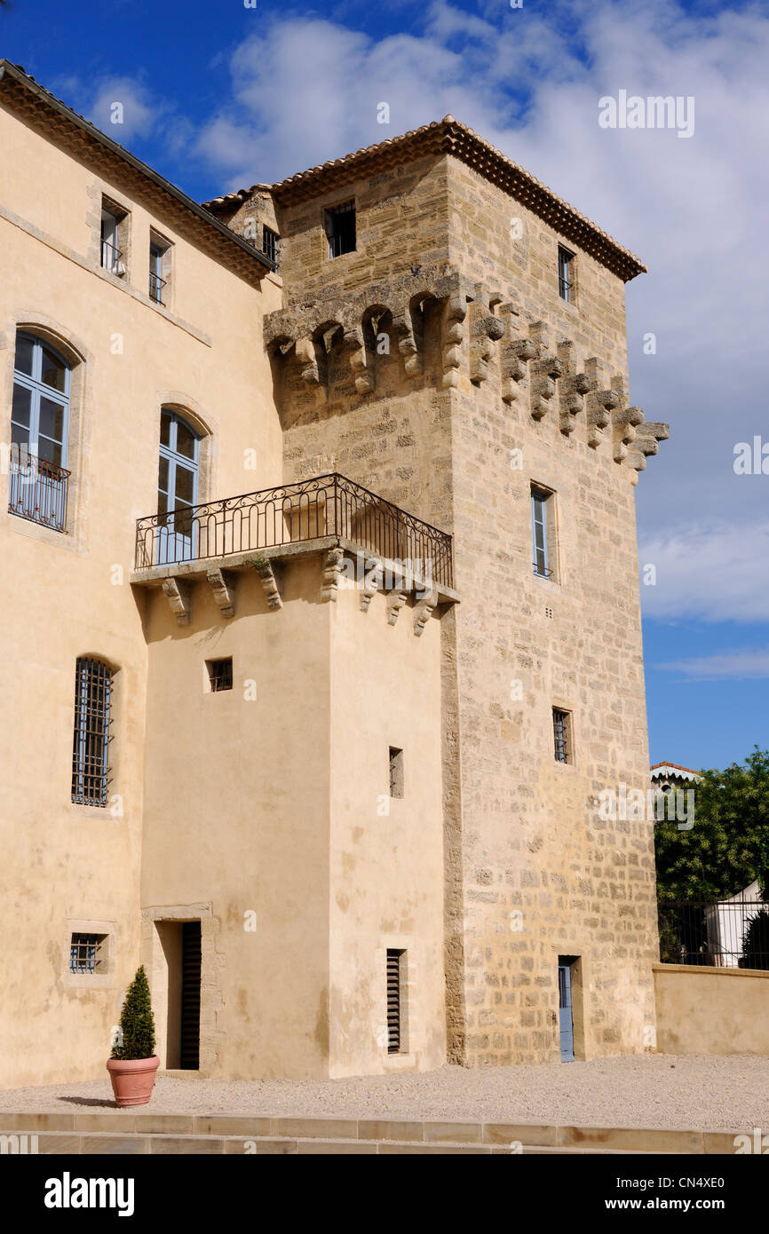 La France, l'Hérault, Pézenas, vieille ville, l'Hôtel de Peyrat, siège de l'Office et Scénovision Molière Banque D'Images
