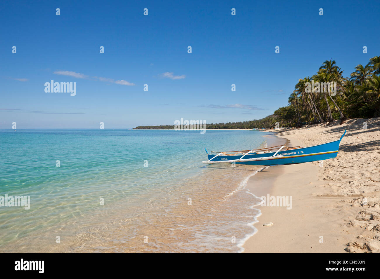 Aux Philippines, l'île de Luzon, Ilocos Norte, autour de Laoag, Pagudpud, Saud beach Banque D'Images