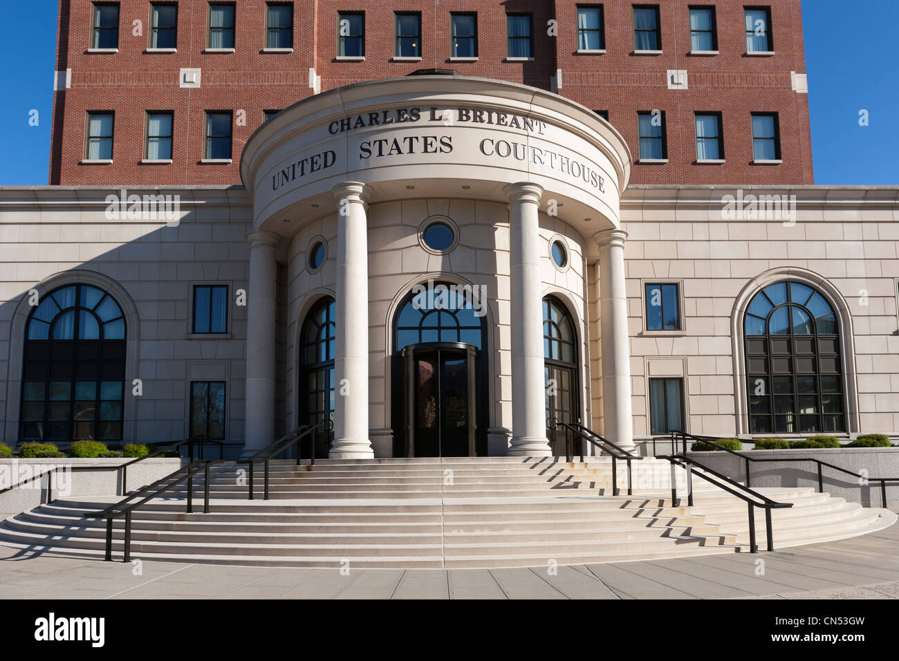 Le Charles L. Brieant United States Federal Building et palais de justice (District Sud de New York) à White Plains, New York. Banque D'Images